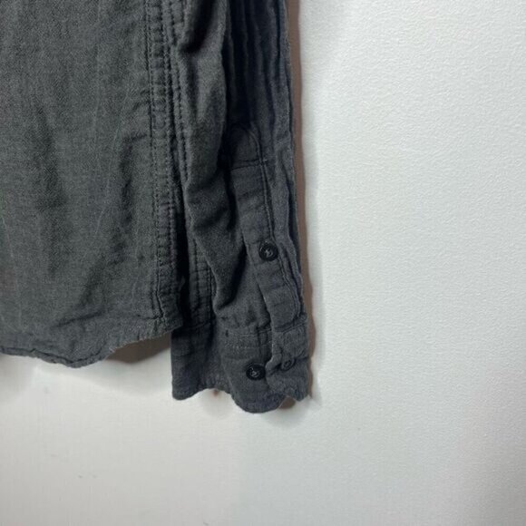 Joe's Jeans Men's Chambray Plaid Long Sleeve Button Up Shirt Gray Size Large - Picture 5 of 12